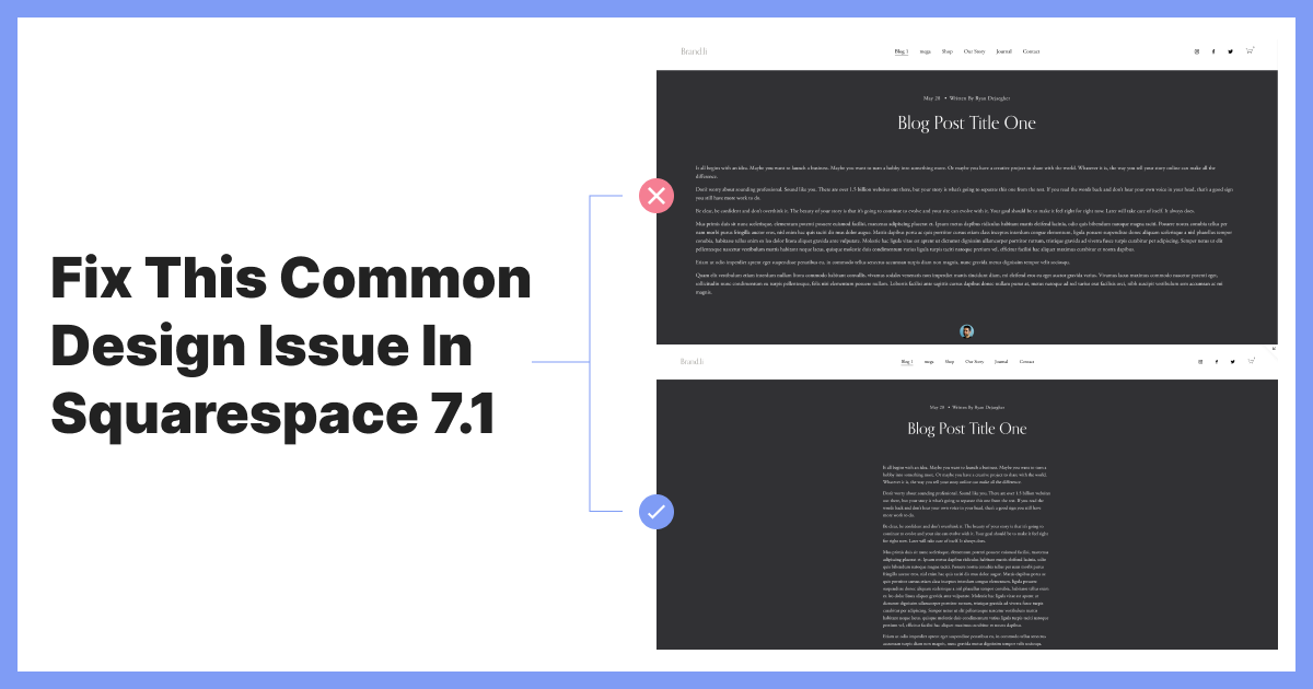 Fix Wide Text In Squarespace 7.1 | Ryan Dejaegher