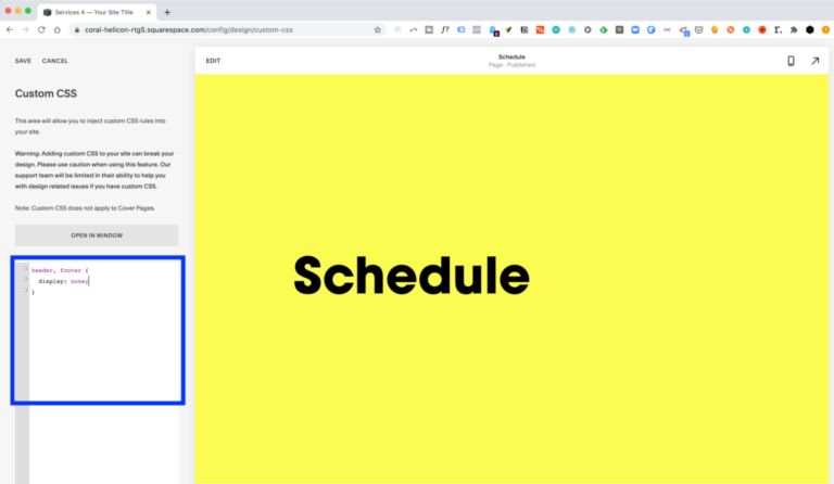 How To Hide The Header On Squarespace 7 1 Ryan Dejaegher