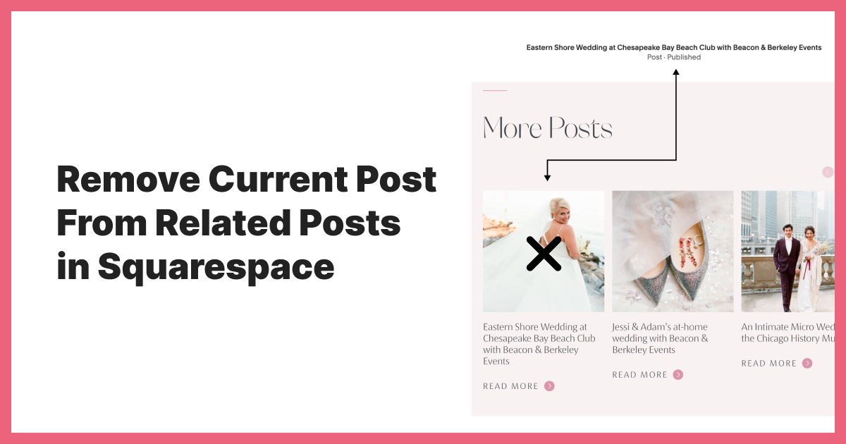 Remove Current Post From Summary Block in Squarespace Ryan Dejaegher